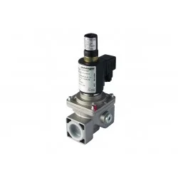 Electrovanne gaz à réarmement manuel NF Aluminium 3/8\' 600mBar