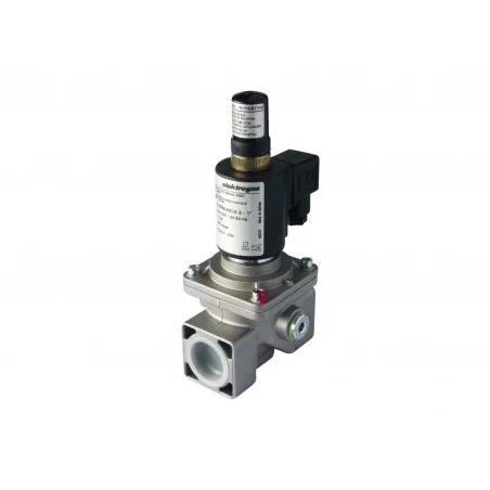 Electrovanne gaz à réarmement manuel NF Aluminium 3/8\' 600mBar