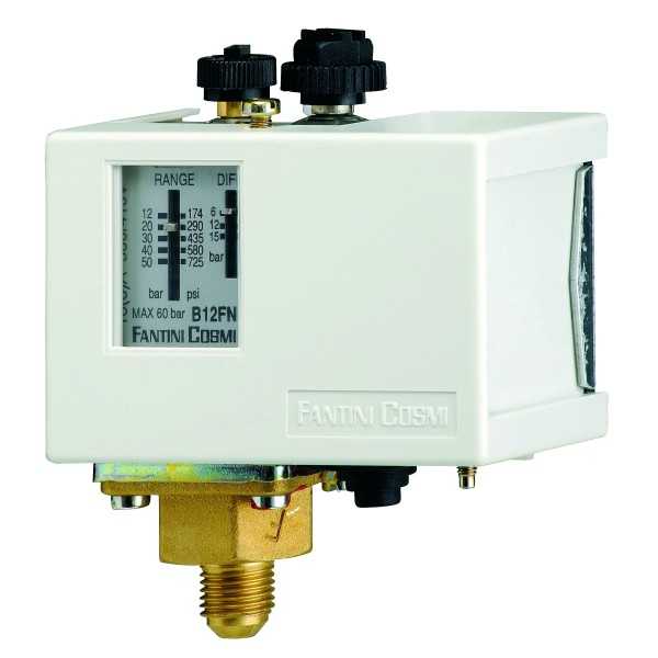 Pressostat de réglage B12FN 12-50 bar