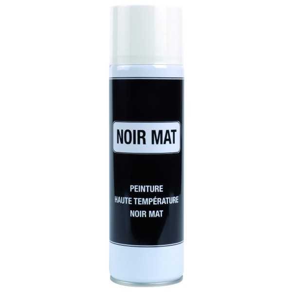 Bombe peinture noire mat 500° C