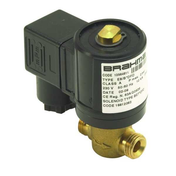 Vanne gaz E8/B DFD 1/4M 220V 1 bar