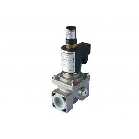 Electrovanne gaz à réarmement manuel NF Aluminium 1\' 600mBar