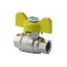 Robinet gaz papillon 1/4'