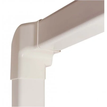 Angle vertical gauche 80 mm blanc pur Angle vertical gauche 80 mm blanc pur