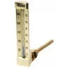 Thermomètre industriel équerre de 0/+50°C plongeur 63mm Hauteur 200mm
