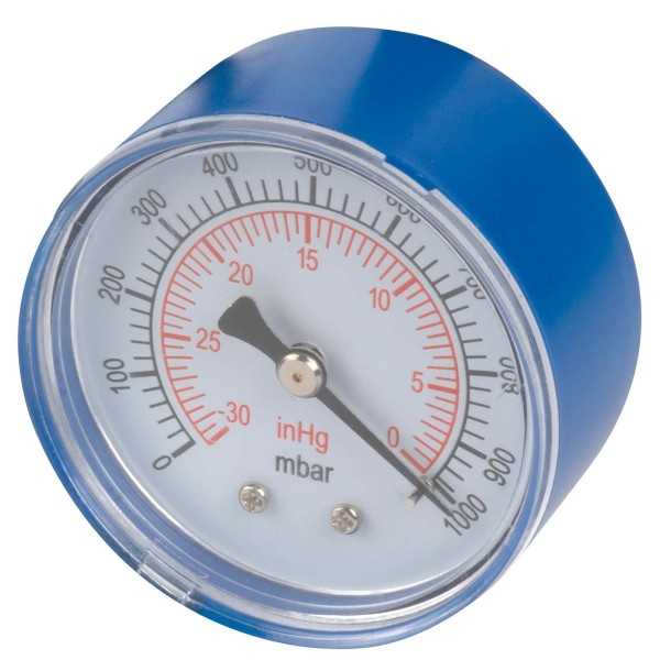 Manomètre pompe à vide axial