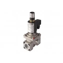 Electrovanne gaz à réarmement manuel NF Aluminium 1\'1/4 600mBar
