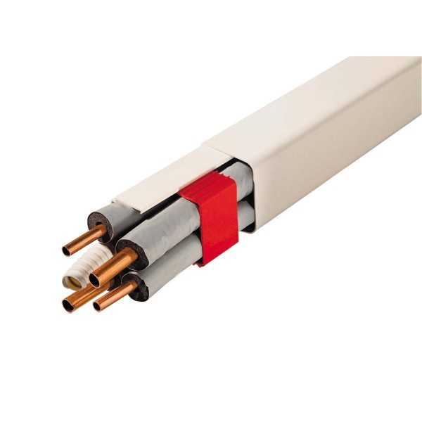 Goulottes 80 mm longueur 2m blanc pur