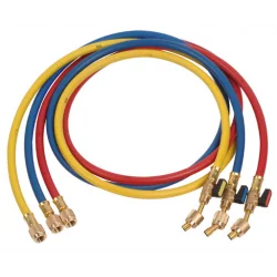Jeu de 3 Flexibles 5/16 SAE femelle droit x 5/16 SAE femelle 45°