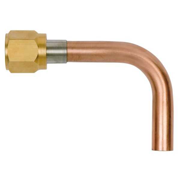 Coude 90° raccord 3/8\' SAE - 3/8\' à souder