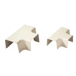 T de dérivation type 08 pour goulotte 80 mm blanc pur