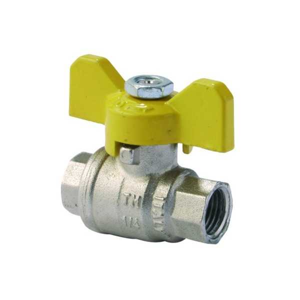 Robinet gaz papillon 3/8'