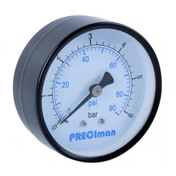 Manomètre acier axial D63 0/40bar G1/4'