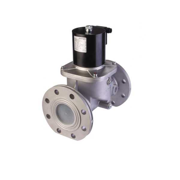 Electrovanne gaz automatique NF Aluminium brides DN125 360mBar