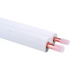 Tube cuivre double 1/4 - 3/8 pré-isolé M1