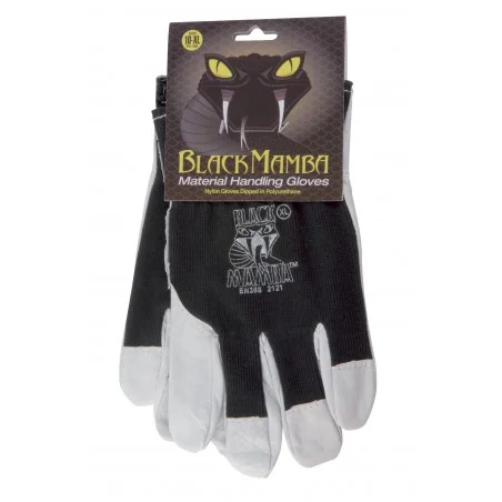 Paire gants cuir/coton XL