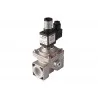 Electrovanne gaz à réarmement manuel NF Aluminium brides DN65 600mBar