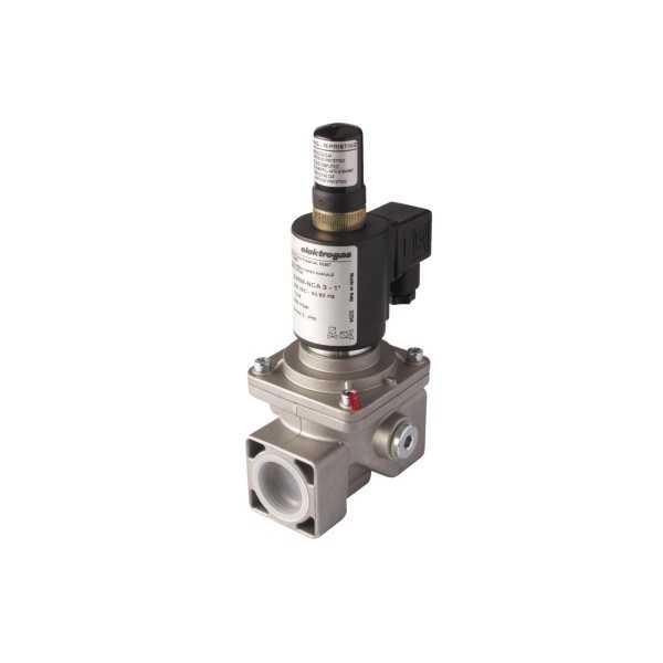 Electrovanne gaz à réarmement manuel NF Aluminium 1\'1/4 6Bar