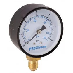 Manomètre acier vertical D63 0/16bar G1/4'