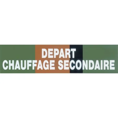 Etiquette eau refroidissement retour