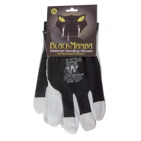 Paire gants cuir/coton L