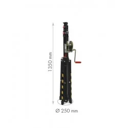 Cargue el aire acondicionado suelto ELC-720 - 125 kg, 3,5 m, compacto y plegable