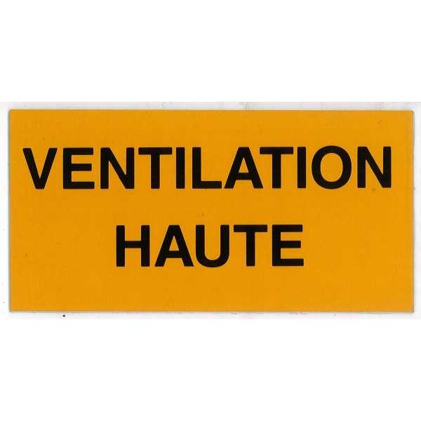 Etiqueta de ventilación superior