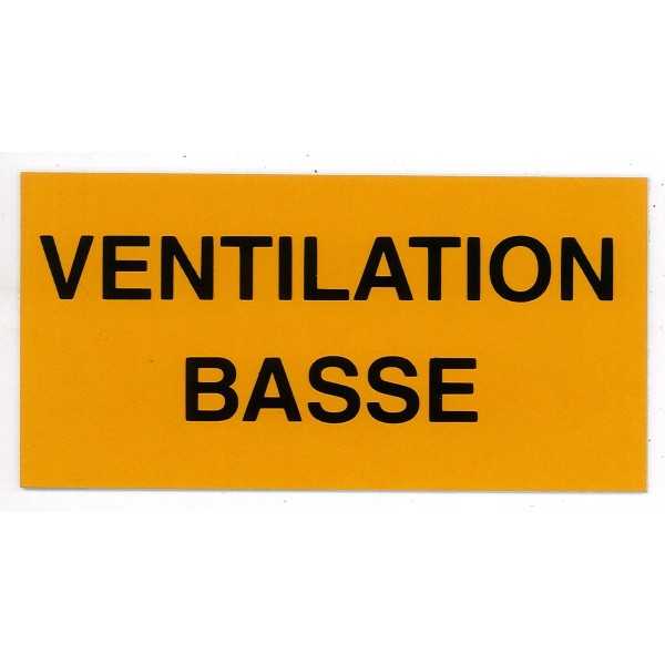 Etiqueta de ventilación LED