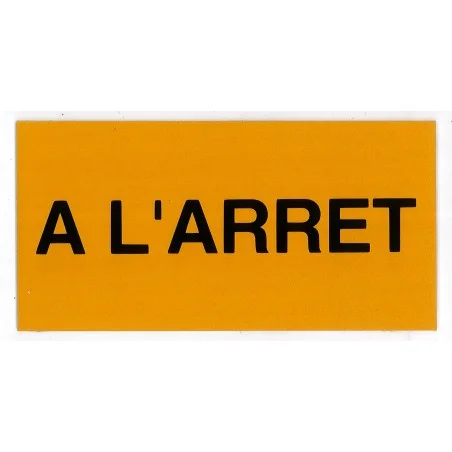 Etiqueta de parada