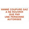 Label Valve gas cut