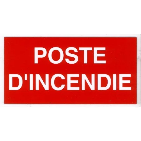 Rigid label Fire station