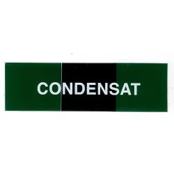 Etiqueta de condensado