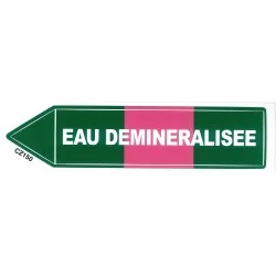 Etiqueta de agua desminé