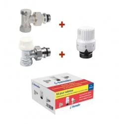 Kit de tres piezas derecho para 1/2 "radiador