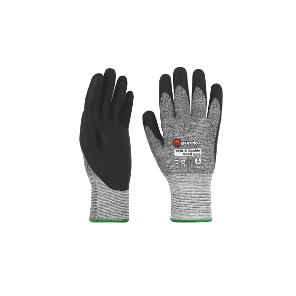 Lote de 6 pares de guantes anti-fríos y anti-corte - Doble cáscara de nitrilo