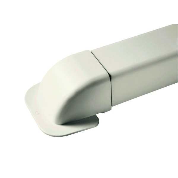 Amorces de mur - pour goulotte 110 mm - RAL9001