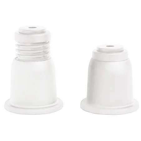 Set de 4 supports cylindriques blancs réglables Set de 4 supports cylindriques blancs réglables