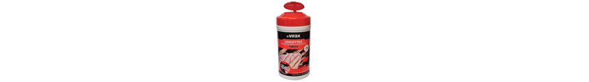 Toallitas de limpieza VIRAX | Pote 70 unids para manos y herramientas.